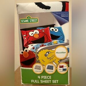 Sesame Street 4 Piece Full Sheet Set